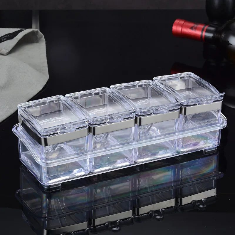 Rangement de cuisine Pot à épices transparent