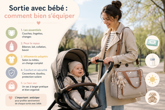 Sortie avec bébé : comment bien s'équiper ?