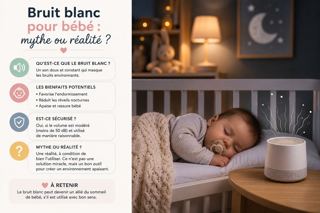 Bruit blanc pour bebe : mythe ou réalité ?