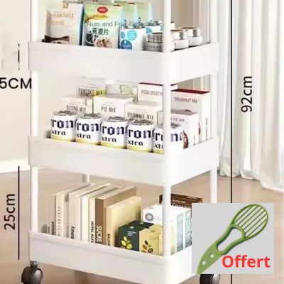 Étagère de rangement mobile pour cuisine