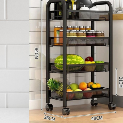 Étagère de rangement mobile pour cuisine