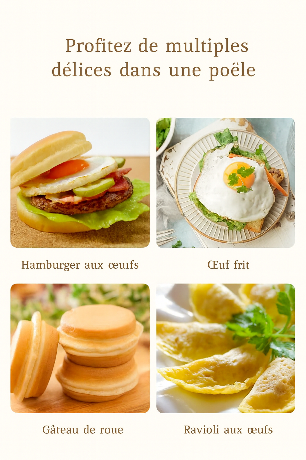 Poêle à omelette à 4 trous™