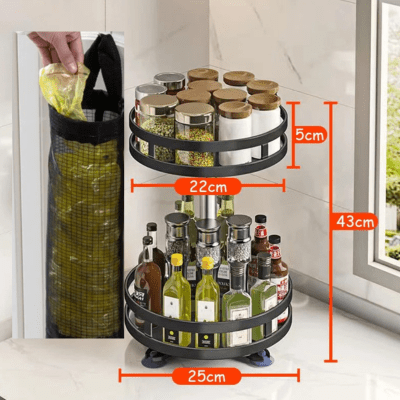 RANGEMENT CUISINE ROTATIF 360 DEGRE POUR ÉPICES - Cuisine De Sousou