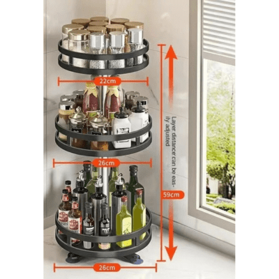RANGEMENT CUISINE ROTATIF 360 DEGRE POUR ÉPICES - Cuisine De Sousou