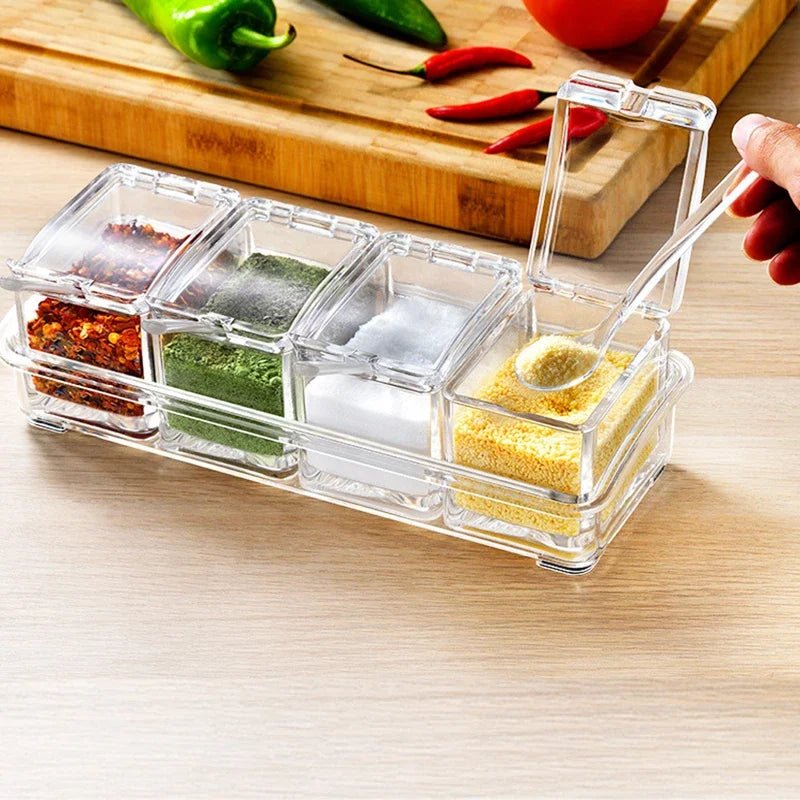 Rangement de cuisine Pot à épices transparent - Cuisine De Sousou